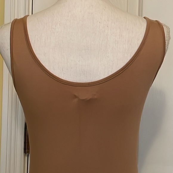 Caché Champagne Vintage Animal Print Top w/ Sequin Front - Picture 6 of 9